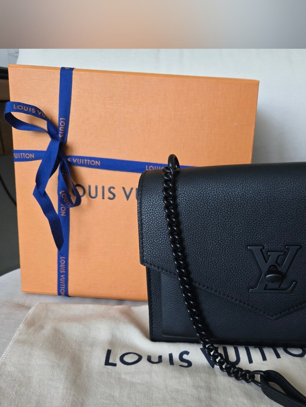 RARE❗️Louis Vuitton My Lock Me BB Monochrome Matte Black